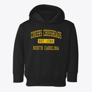 Cokers Crossroads North Carolina Classic Established Toddler Hoodie