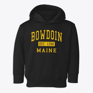 Bowdoin Maine Classic Established Toddler Hoodie