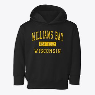Williams Bay Wisconsin Classic Established Toddler Hoodie