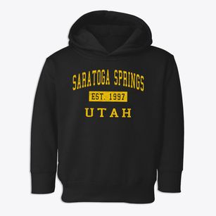 Saratoga Springs Utah Classic Established Toddler Hoodie