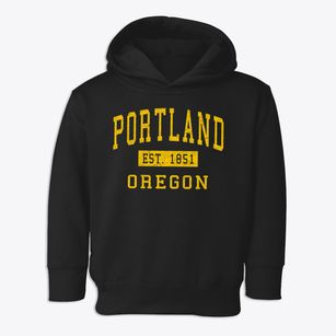 Portland Oregon Classic Established Toddler Hoodie
