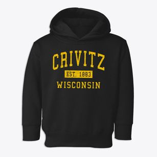 Crivitz Wisconsin Classic Established Toddler Hoodie