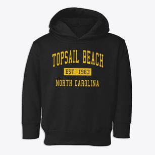 Topsail Beach North Carolina Classic Established Toddler Hoodie