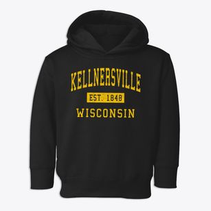 Kellnersville Wisconsin Classic Established Toddler Hoodie