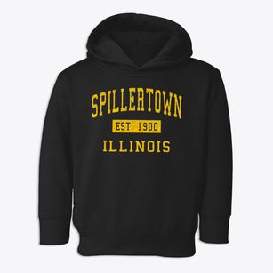 Spillertown Illinois Classic Established Toddler Hoodie