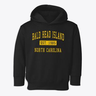 Bald Head Island North Carolina Classic Established Toddler Hoodie