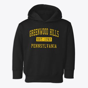 Greenwood Hills Pennsylvania Classic Established Toddler Hoodie