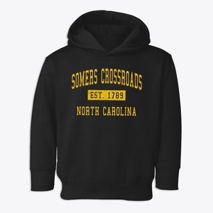 Somers Crossroads North Carolina Classic Established Toddler Hoodie