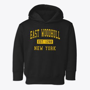 East Woodhull New York Classic Established Toddler Hoodie