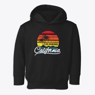 Los Ranchos California Palm Tree Sunset Toddler Hoodie