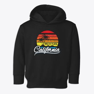 Grizzly Flats California Palm Tree Sunset Toddler Hoodie