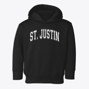 St Justin Parish Varsity Arch Toddler Hoodie