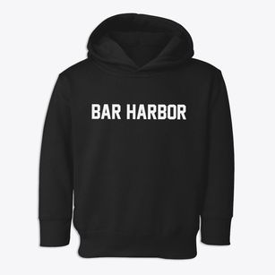Bar Harbor Maine Classic Block Toddler Hoodie