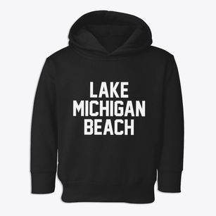 Lake Michigan Beach Michigan Classic Block Toddler Hoodie