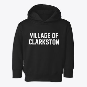 Village Of Clarkston Michigan Classic Block Toddler Hoodie