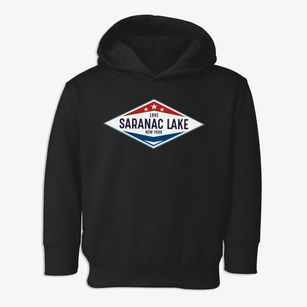 Saranac Lake New York Diamond Star Toddler Hoodie