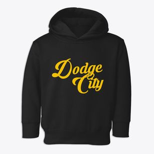 Dodge City Kansas Vintage Team Toddler Hoodie