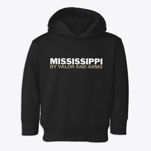  Mississippi White and Gold Toddler Hoodie