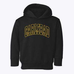 Carlsbad California Trendy Block Toddler Hoodie