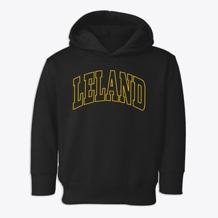 Leland Iowa Trendy Block Toddler Hoodie