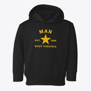 Man West Virginia Star Toddler Hoodie