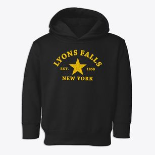 Lyons Falls New York Star Toddler Hoodie