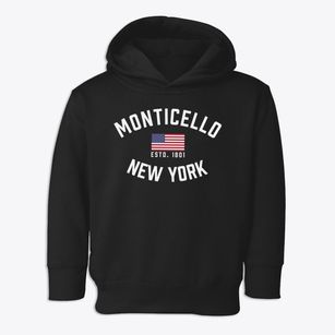 Monticello New York Patriot Toddler Hoodie