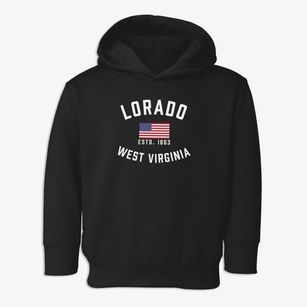 Lorado West Virginia Patriot Toddler Hoodie