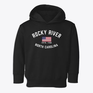 Rocky River North Carolina Patriot Toddler Hoodie