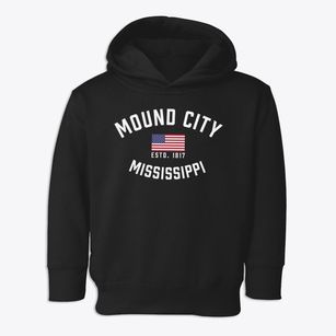 Mound City Mississippi Patriot Toddler Hoodie