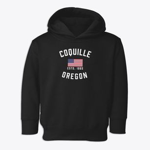 Coquille Oregon Patriot Toddler Hoodie