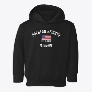Preston Heights Illinois Patriot Toddler Hoodie