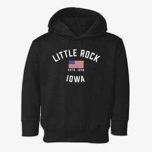 Little Rock Iowa Patriot Toddler Hoodie