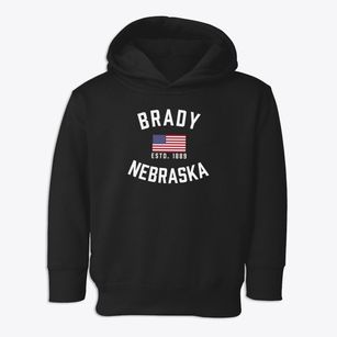 Brady Nebraska Patriot Toddler Hoodie