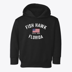 Fish Hawk Florida Patriot Toddler Hoodie