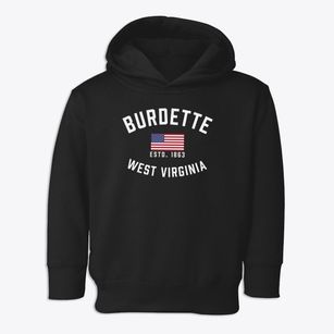 Burdette West Virginia Patriot Toddler Hoodie