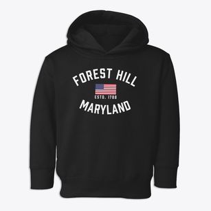 Forest Hill Maryland Patriot Toddler Hoodie