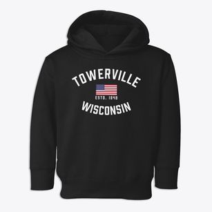 Towerville Wisconsin Patriot Toddler Hoodie