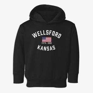 Wellsford Kansas Patriot Toddler Hoodie