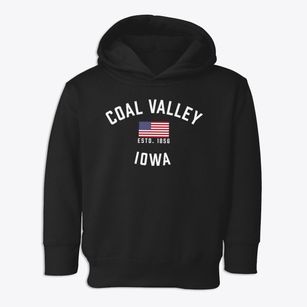 Coal Valley Iowa Patriot Toddler Hoodie