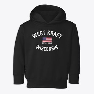 West Kraft Wisconsin Patriot Toddler Hoodie