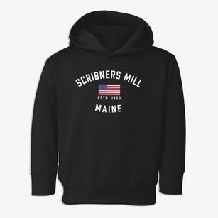 Scribners Mill Maine Patriot Toddler Hoodie