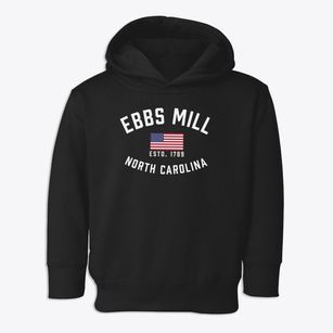 Ebbs Mill North Carolina Patriot Toddler Hoodie