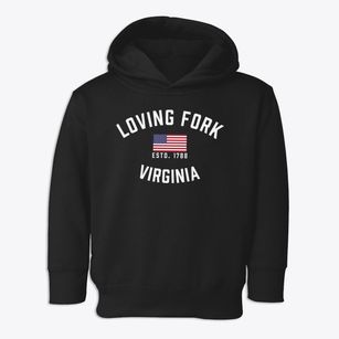 Loving Fork Virginia Patriot Toddler Hoodie