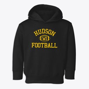 Hudson Wisconsin Football Toddler Hoodie