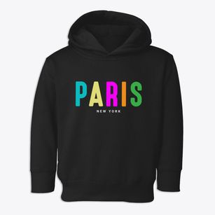 Paris New York Color Pop Toddler Hoodie
