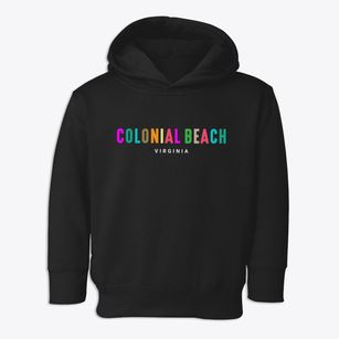 Colonial Beach Virginia Color Pop Toddler Hoodie