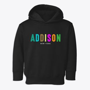 Addison New York Color Pop Toddler Hoodie
