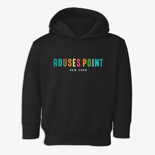 Rouses Point New York Color Pop Toddler Hoodie