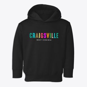 Craigsville West Virginia Color Pop Toddler Hoodie